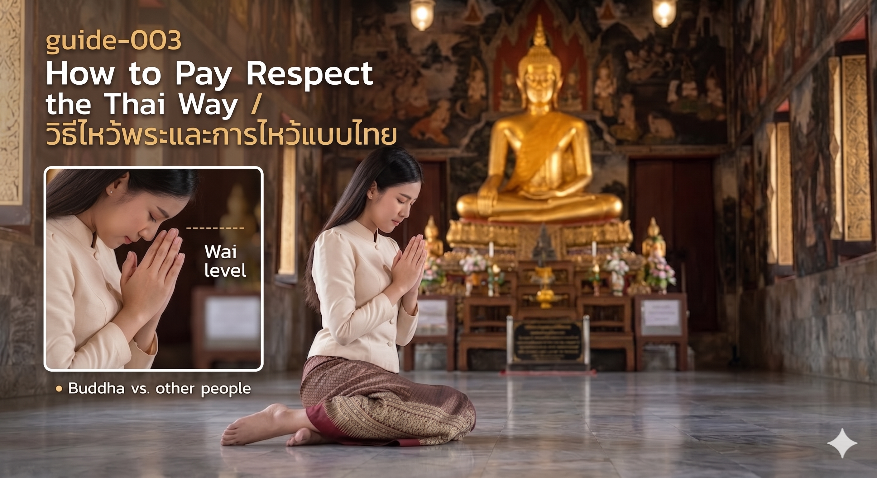 วิธีไหว้พระและการไหว้แบบไทย